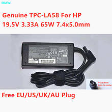 Genuine TPC-LA58 19.5V 3.33A 65W TPC-DA58 TPC-CA58 AC Adapter For HP ELITEBOOK 820 755 850 G2 840 G1 ZBOOK 14 Laptop Charger 2024 - buy cheap
