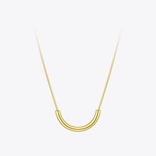 ENFASHION Cute Smile Choker Necklaces For Women Gold Color Curved Simple Pendant Necklace 2020 Fashion Jewelry Collares P203132 2024 - buy cheap