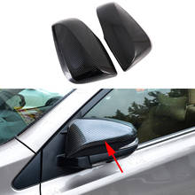 Accessories For 2019 2020 2021 Toyota RAV4 Carbon Fiber Rear View Mirrors Cover Cap Trim Molding Protector ABS 2024 - buy cheap
