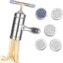Prensa para hacer fideos, máquina de Pasta, cortador de manivela de cocina de acero inoxidable, utensilios de cocina para cortar espagueti 2024 - compra barato