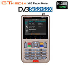 GTMEDIA-Localizador de satélite FREESAT V8, medidor de DVB-S2, batería de 3000mA, DVB-S2X, H.265, DVB-S Digital HD de 1080P 2024 - compra barato