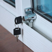 Fechaduras de segurança para portas e janelas, de aço e plástico, fechadura de alumínio para janelas deslizantes 2024 - compre barato