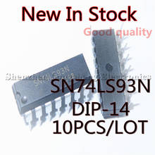 Contador binario de 4 bits, 10 unids/lote, nuevo SN74LS93N 74LS93 HD74LS93P DIP-14, en Stock 2024 - compra barato