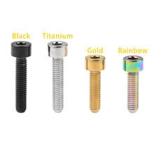 Catdogbear  M4x10/12/15/20mm Titanium Bolts Allen Key Socket Square Head Screw Hexagon Bicycle Stem Screws for Bike Parts 2024 - buy cheap