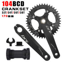 IXF MTB bike crankset bicycle hollow integrated crank modified single disc 104BCD 32 34 36 38 40 42T crankset bottom bracke 2024 - buy cheap