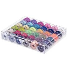 36 Pcs Bobbins and Sewing Threads with Case and Soft Measuring Tape for Brother Singer Babylock Janome Kenmore 2024 - buy cheap