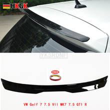 Spoiler traseiro para carro, asa traseira, spoiler para golf 7 rline mk7 7.5 de 2014 a 2018, golf r gti gtd, abs 2024 - compre barato