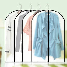 Transparente roupas poeira caso vestuário terno organizador capa para casa guarda-roupa armazenamento proteger saco lu002 2024 - compre barato