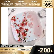 Dessert plate "Sakura", 20 × 1.5 cm Kitchen supplies Bread Plates Tableware Dining Bar Home Garden 2024 - buy cheap