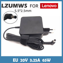 LZUMWS-cargador para ordenador portátil, dispositivo de carga de 20V, 3.25A, 65W, 5,5x2,5mm, CA, para Lenovo IBM B470, B570e, B570, G570, G470, Z500, G770, V570, Z400, P500, P500, IdeaP 2024 - compra barato