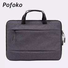 Pofoko Brand Laptop Bag 12,13,14,15,15.4 Inch,Waterproof Handle Business Sleeve Case For Macbook Notebook Air Pro PC,Dropship 2024 - buy cheap