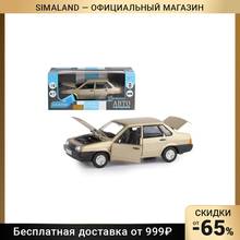 Машина металлическая «ВАЗ 21099» 1:22, инерция, цвет золотой, открываются двери, капот и багажник