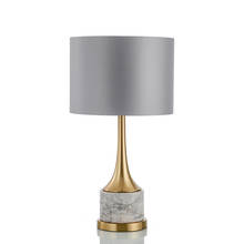 American Creative metal marble desk lamp hotel bedroom living room study luxury table light Bedside dressing Office table lamps 2024 - buy cheap