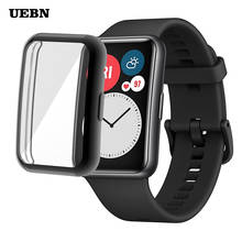 UEBN TPU Soft Full Protector Case Shell Edge Frame For Huawei Watch Fit Protective Film Cover For Huawei fit 2020 watch 2024 - buy cheap