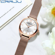 CRRJU New Rose Gold Women Watch Business Quartz Watch Ladies Top Brand Luxury Female Wrist Watch Girl Clock Relogio Feminin 2024 - buy cheap