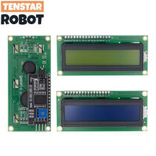 TENSTAR ROBOT LCD1602+I2C LCD 1602 module Blue/Green screen PCF8574 IIC/I2C LCD1602 Adapter plate  for arduino 2024 - купить недорого