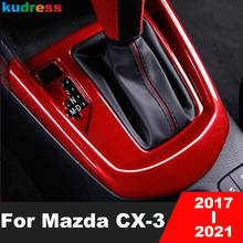 Car Gear Shift Box Panel Cover Trim For Mazda CX-3 CX3 2017 2018 2019 2020 2021 Carbon Fiber Sticker Interior Accessories LHD 2024 - buy cheap