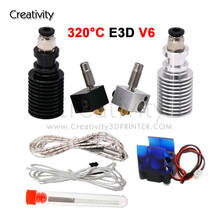 E3D V6 Hotend Kit High Temperature Version 320 Degrees Celsius J-head 3D Printer Parts 0.4/1.75MM Remote Extruder 12V 24V Hotend 2024 - buy cheap