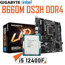 Комплект материнской платы LGA 1700 Gigabyte B660M DS3H DDR4 + i5 12400F 128 ГБ DDR4 5333OC PCI-E 4,0 HDMI 2,1 12th Gen Placa-MOM B660 Kit 2024 - купить недорого