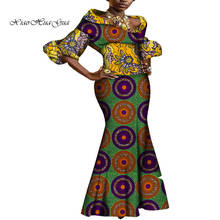 Moda africano vestidos para mulheres bazin riche cera impressão dashiki retalhos noite longo vestido de festa roupas femininas africanas wy4597 2024 - compre barato