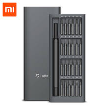 Xiaomi-conjunto de chave de fenda de precisão wiha 24 em 1, original, armazenamento magnético, aço de alta qualidade, chave de fenda inteligente, xiaomi mijia wiha 2024 - compre barato