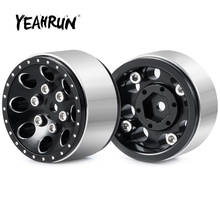YEAHRUN 4Pcs Alloy Metal Beadlock Wheel Rims Hubs 16mm Thickness for Axial SCX24 90081 1/24 RC Crawler Car Upgrade Parts 2024 - buy cheap