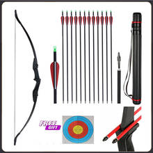 20/30/40lbs Taken Down Recurve Bow Archery Right Left Hand 2 Arrow Rest Bow Shooting Hunting Game Outdoor Sports Exercise Bow 2024 - buy cheap