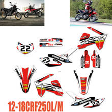 Free Customized Graphics Decals Stickers For Honda CRF250L CRF250M 2010 2011 2012 2013 2014 2015 2016 2017 2018-2020 CRF 250L/M 2024 - buy cheap