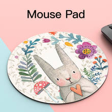 Round Mouse Pad Desk Mat 20cm Washable Paint Tablet Mice Mats Rubber Home Office Computer Pads Mousepad Mouse PC Laptop Pad 2024 - buy cheap