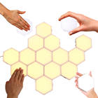 1-10PCS Touch Sensor Sensitive Lighting Hexagonal Atmosphere Quantum Wall Lamp For Bedroom Creative Decoration LED Night Light - photo 2026