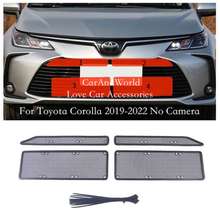 Stainless Center Grille Insect Screening Mesh Insert Net Trims Car Accessories For Toyota Corolla E210 GR Sport HYBRID 2017-2022 2024 - buy cheap