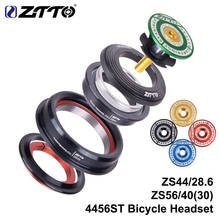 ZTTO 4456ST MTB Bike Road Bicycle Headset 44mm 56mm CNC 1 1/8"-1 1/2" 1.5 Tapered 28.6 Straight Tube fork Internal 44 56 Headset 2024 - buy cheap