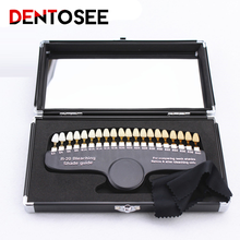 3D Shade Guide Color Comparator With Mirror Dentistry Cold Light Description Bleaching Dental Plate 20 Color 2024 - buy cheap