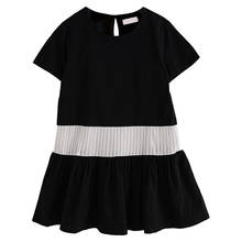 4 To 16 Years Kids and Teen Girls Summer Dress 2022 New Patchwork Dress Children Cotton Clothes Girls Loose Casual Dress, #0128 2024 - buy cheap