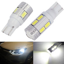 1 PCS T10 W5W 194 LED Signal Light 5630 SMD 12V 7000K White Car Interior Dome Trunk Wedge Side Clearance License Plate Lamps 2024 - buy cheap