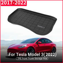 Car Front Trunk Mat Car accessories For tesla model 3 Black Thermoplastic elastomer Modification Pad auto Accessories 2017-2022 2024 - buy cheap