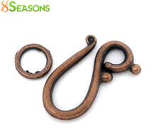 8Seasons Toggle Clasps Irregular Antique Copper Color Metal Charms DIY Necklace Bracelets Jewelry Findings 21mmx12mm-7mm,20Sets 2024 - buy cheap