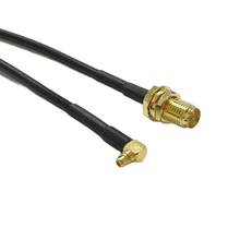 1PC RP-SMA Female Jack Nut to MMCX Male Plug Right Angle Connector RG174  Cable 20CM 8" /30CM/50CM/100CM Adapter for WIFI 2024 - buy cheap