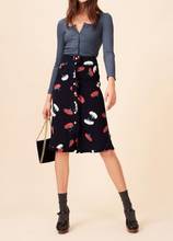 Women Skirt 2020 Spring /Summer New Style Button-down Printing Slimming  Women Slim Midi Skirt 2024 - buy cheap