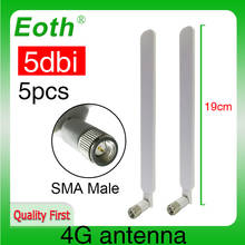 Eoth-antena 5 piezas 4G lte, conector macho SMA 5dbi, enrutador, repetidor externo, antena de módem inalámbrico 2024 - compra barato