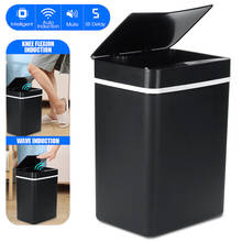 15L Automatic Induction Electric Waste Bins Touchless Smart Infrared Motion Sensor Rubbish Waste Bin Battery Version Trash Can 2024 - buy cheap