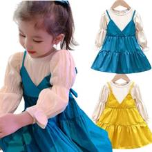 2022 Autumn Western Princess Dress Toddler Kids Girls Dress Long Sleeve Children Clothes Party Dress For Baby 2-6 Years 2024 - buy cheap
