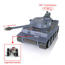 1/16 Heng Long TK7.0 пластиковый Tiger I RC Tank 3818, стальная коробка передач, технические подарки 2024 - купить недорого
