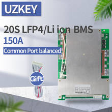 Pacote de bateria de íon de lítio 20s bms 150a 60v lifepo4 72v lipo, alta corrente para 18650, inversor de painel solar pcm 2024 - compre barato