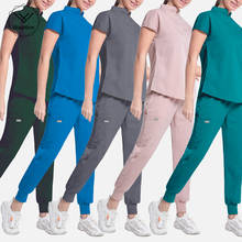 Fashion Slim Women Scrubs Suit Hospital Workwear Medical Surgery Multicolor Unisex Uniform Nurse Medical Uniform Dentist Suit 2024 - buy cheap