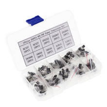 Conjunto de caja de transistores, kit de transistores TO-92, BC337, BC327, 2N2222, 2N2907, 2N3904, 2N3906, S8050, S8550, A1015, C1815, 10 valores * 20 piezas = 200 2024 - compra barato