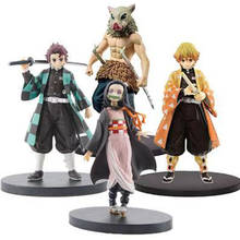 Figuras de acción de Anime en PVC, juguetes de Agatsuma, Zenitsu, Kamado, Nezuko, Tanjirou, Demon Slayer, Kimetsu no Yaiba, para regalos 2024 - compra barato