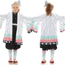 Disfraz de Anime Demon Slayer Kochou Shinobu para niños, traje de uniforme para Halloween y Carnaval 2024 - compra barato