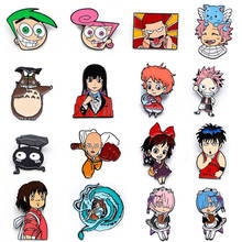 DB037 Homegaga Cute Cat Brooches Anime Enamel Pin for Women Men Lapel Pin Hat Bag Pins Denim Jacket Women Brooch Badge 2024 - buy cheap