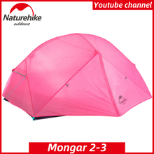 NatureHike Mongar Camping Tent 2Persons Ultralight 210T Polyester Plain Aluminum Alloy Pole Double Layer Outdoor Hiking Fashion 2024 - buy cheap